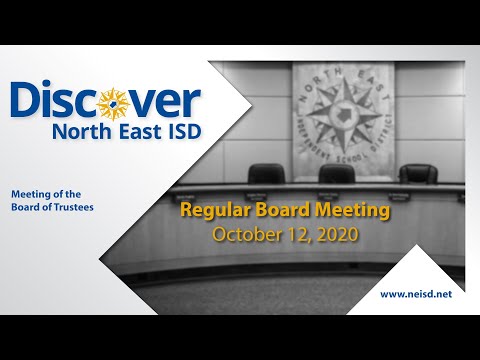 October 12, 2020 - Regular Board Meeting
