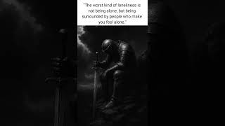 The worst kind of loneliness is not being alone #alone #motivation #quotes