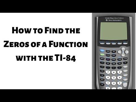 How to Find the Zeros of a Function with the TI-84...