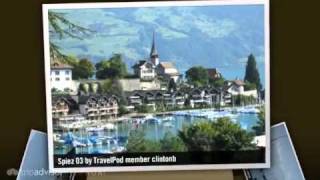 preview picture of video 'A little village by beautiful lake Thun Clintonb's photos around Spiez, Switzerland (slideshow)'
