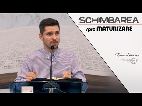 Lucian Saviciuc || Schimbarea spre maturizare