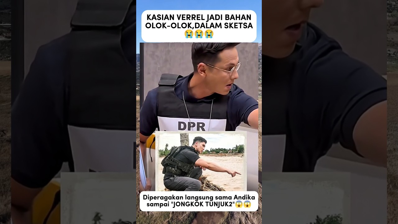 Andika peragakan cara Verrel tinjau banjir #andikapratama #verrelbramasta #trendingshorts