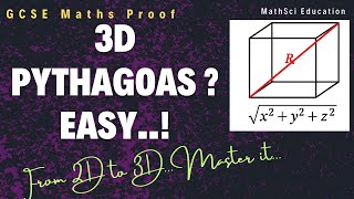 How to Find the Diagonal of a Cuboid | GCSE Maths 3D Pythagoras Explained