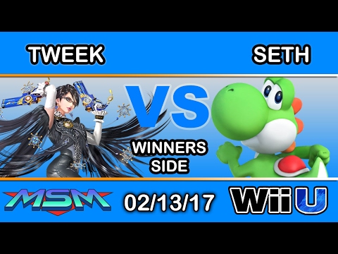 MSM 85 - P1 | Tweek (Bayonetta) Vs. E2C | Seth (Yoshi) Winners Side - Smash Wii U