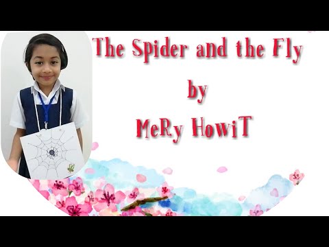 Spider and the fly -English  poem recitation for primary kids #recitation  #competition