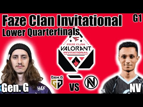 Gen.G vs Envy game 1 - Lower Quarterfinals | Faze Clan Valorant Invitational
