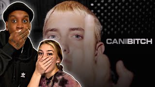 OUR FIRST TIME HEARING Eminem - Canibitch REACTION | HE GOT DISSED WITH EVERYBODY ELSE INCLUDED!!!😂