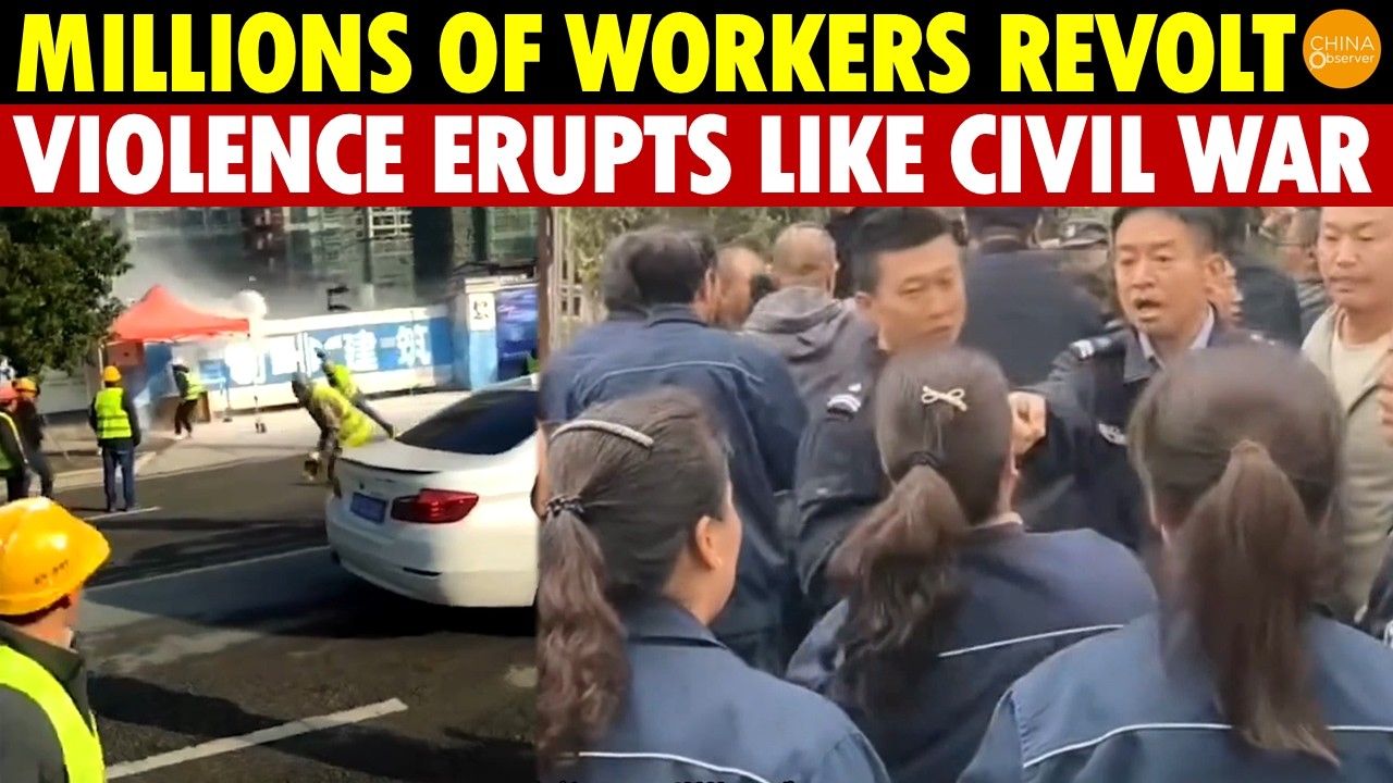 Millions of Unpaid Workers in China Resort to Violence for Wages, Chaos Breaks Out Like a Civil War