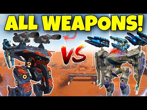 🔥 TITAN AETHER VS AO MING COMPARISON WITH ALL WEAPONS || War Robots WR Test Server ||