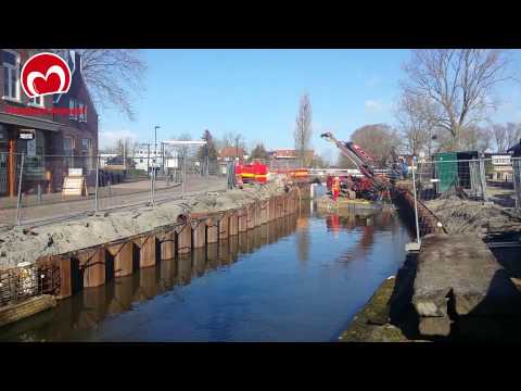 Nieuwe kades op dijlakker Bolsward