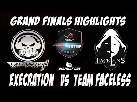 Execration vs Team Faceless Game 1 Grand Finals ASUS ROG SEA Cup