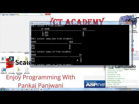 Oracle in Hindi By Pankaj Panjwani 4 | select command