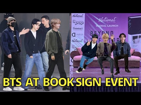 BTS Arrive at Beyond the Story Book Sign Event in Seoul JK Jimin & V at Book Event Jungkook Taehyung