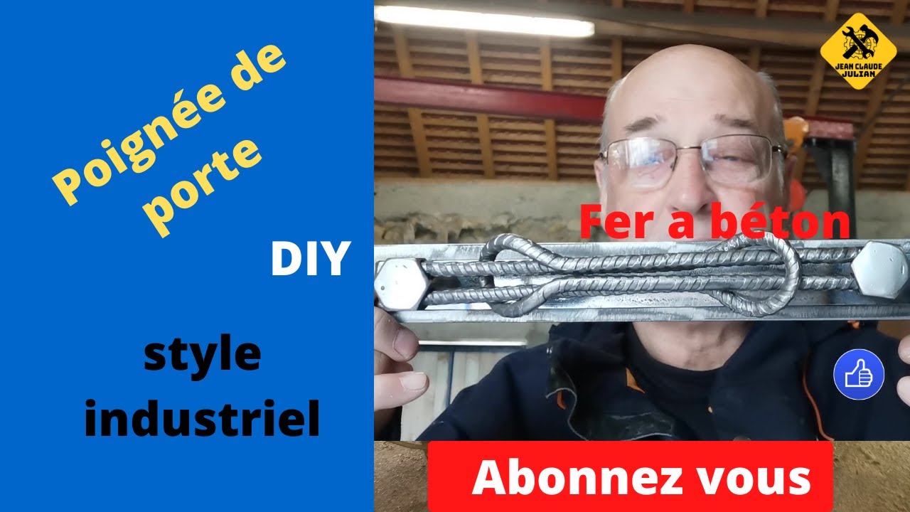 Poignée de porte style industriel et étau Peugeot