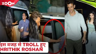 Hrithik Roshan gets brutally TROLLED for IGNORING a fan post dinner date with girlfriend Saba Azad