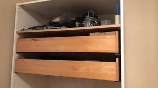 Removing the drawers from the sliders - IKEA wardrobe closet unit
