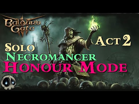 BG3 - Solo Necromancer - Honour Mode!  - Act 2 - Necromancer Boogaloo