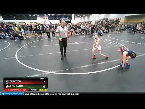 70 Lbs Champ. Round 1 - Clay Meredith, WI Vs Kylee Ooton, OK Ef63