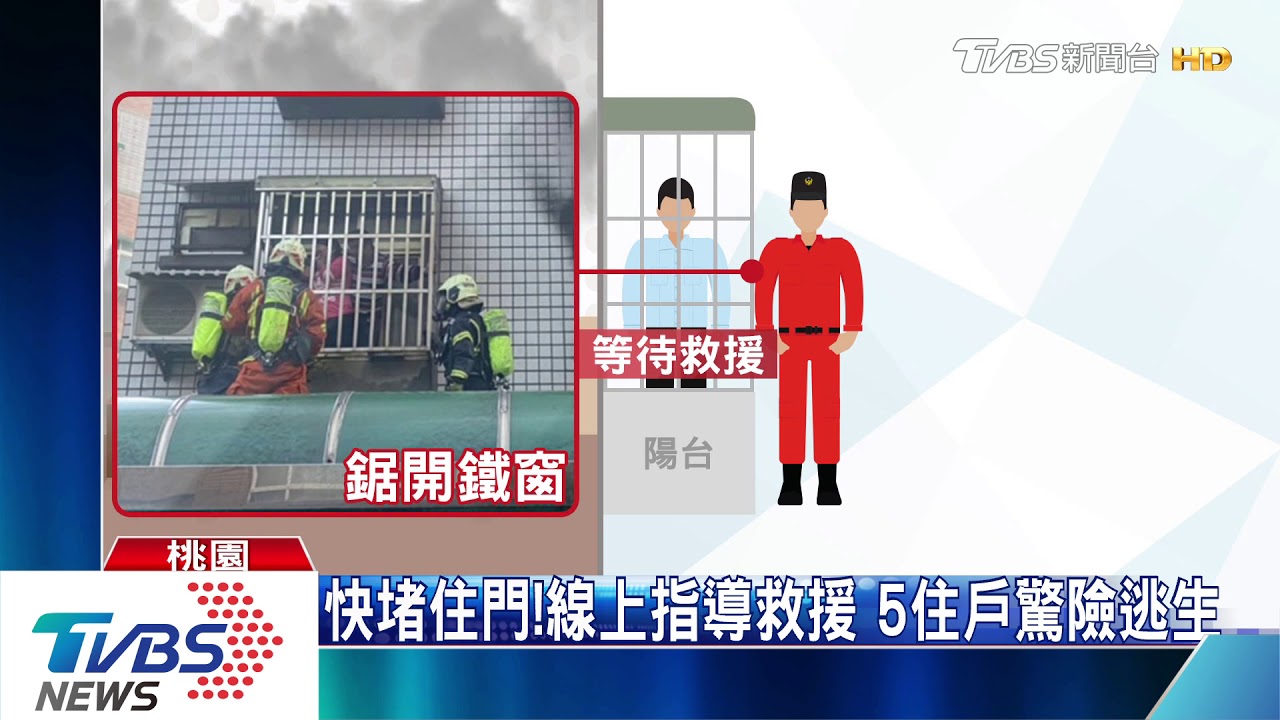 救命！睡夢中遭濃煙嗆醒　逃陽台等救援