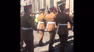 Household Cavalry's Freedom of the City of London parade - HCR section