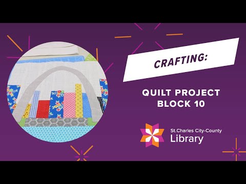 Missouri Bicentennial Quilt Project, Block 10 (plus Bonus Block, "Show Me the Books")