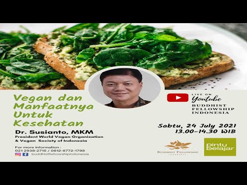 , title : 'HEALTH EDUCATION (Vegan dan Manfaatnya Untuk Kesehatan) - Dr. Susianto, MKM'