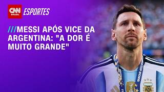 Vídeo: Messi se manifesta após vice da Argentina na Copa: "A dor é muito grande" | LIVE CNN