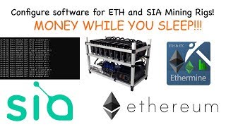 How to Configure Mining Rig Software | Sia coin and Ethereum |