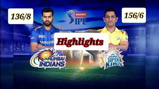 IPL 2021 Match Highlights | CSK vs MI #IPL2021 #IPL#CSKvsMI#highlights#universewithvidu