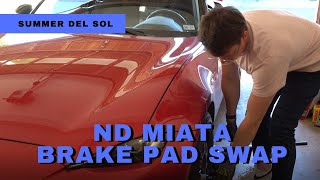 2016 ND Mazda Miata Wilwood Powerlite (FM Little Big Brake kit) Brake Pad Replacement