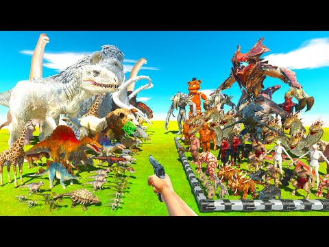 Dinosaur Fight | Carnivore Dinosaurs vs Infernals & Creepy monsters - Animal Revolt Battle Simulator