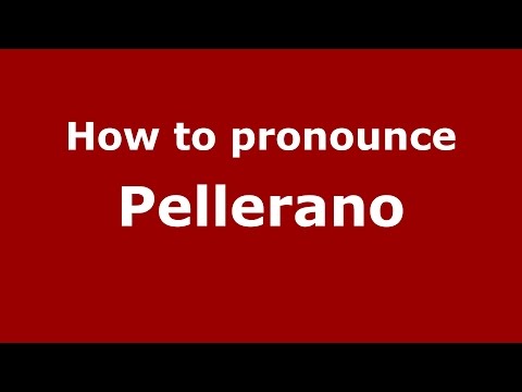 How to pronounce Pellerano (Spanish/Argentina) - PronounceNames.com