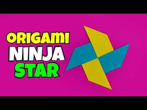 Origami Shuriken Origami Ninja Star Tutorial