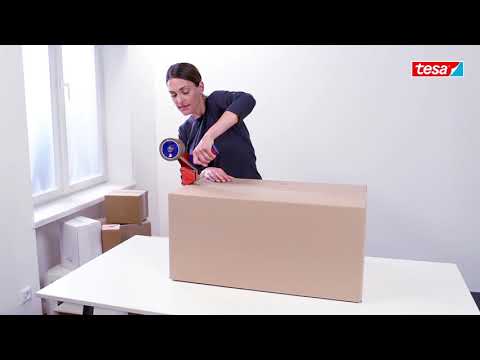 tesapack® Packing Tape Hand Dispenser - how to seal boxes quickly