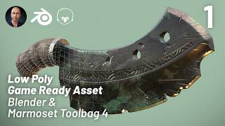 Game ready asset in Blender and Marmoset Toolbag 4 - Part 1 #blender #gameassets  #marmosettoolbag