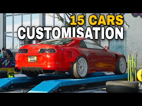 The Crew Motorfest Customising 15 Cars - Season 8 New Customisation Wheels & Stance