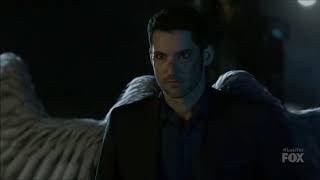 Lucifer S03E11 Ending Scene : Mazikeen Cuts Luci's Wings