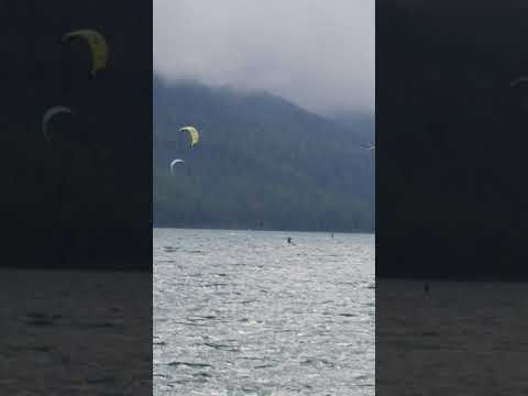 Kitesurfing in Silvaplana