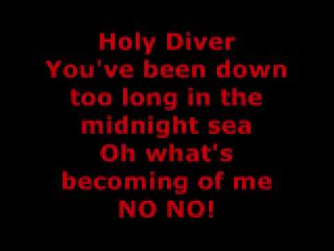 DIO - HOLY DIVER LYRICS