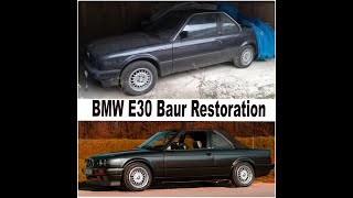 BMW E30 Baur TC Restoration