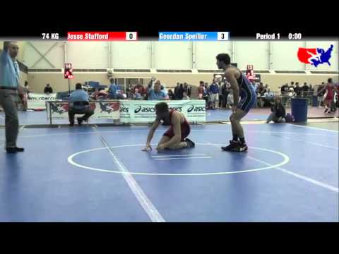 Jesse Stafford vs. Geordan Speiller at 2013 ASICS University Nationals - GR