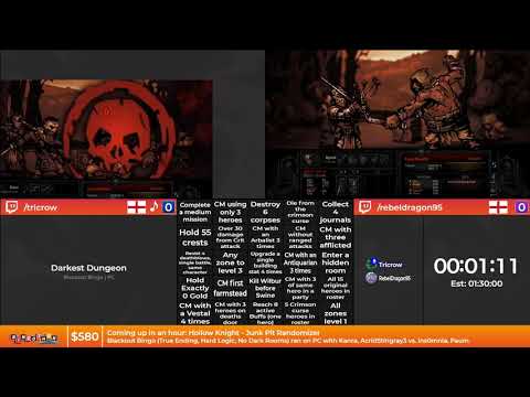 Bingothon Summer 2020: Darkest Dungeon - Blackout Bingo by tricrow, rebeldragon95