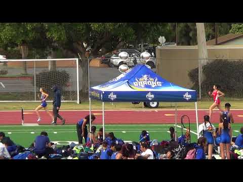 JVG 800m vs Fountain Valley 3-21-18 - Los Alamitos Girls