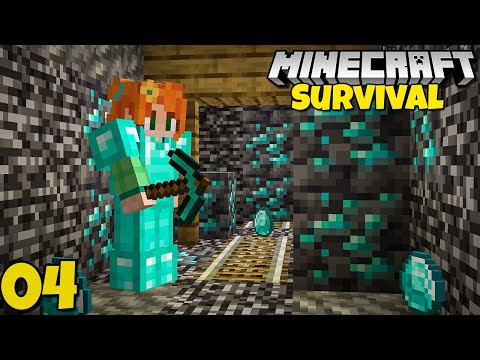 Mining for Diamonds - Minecraft 1.18 Let's Play Survival #4