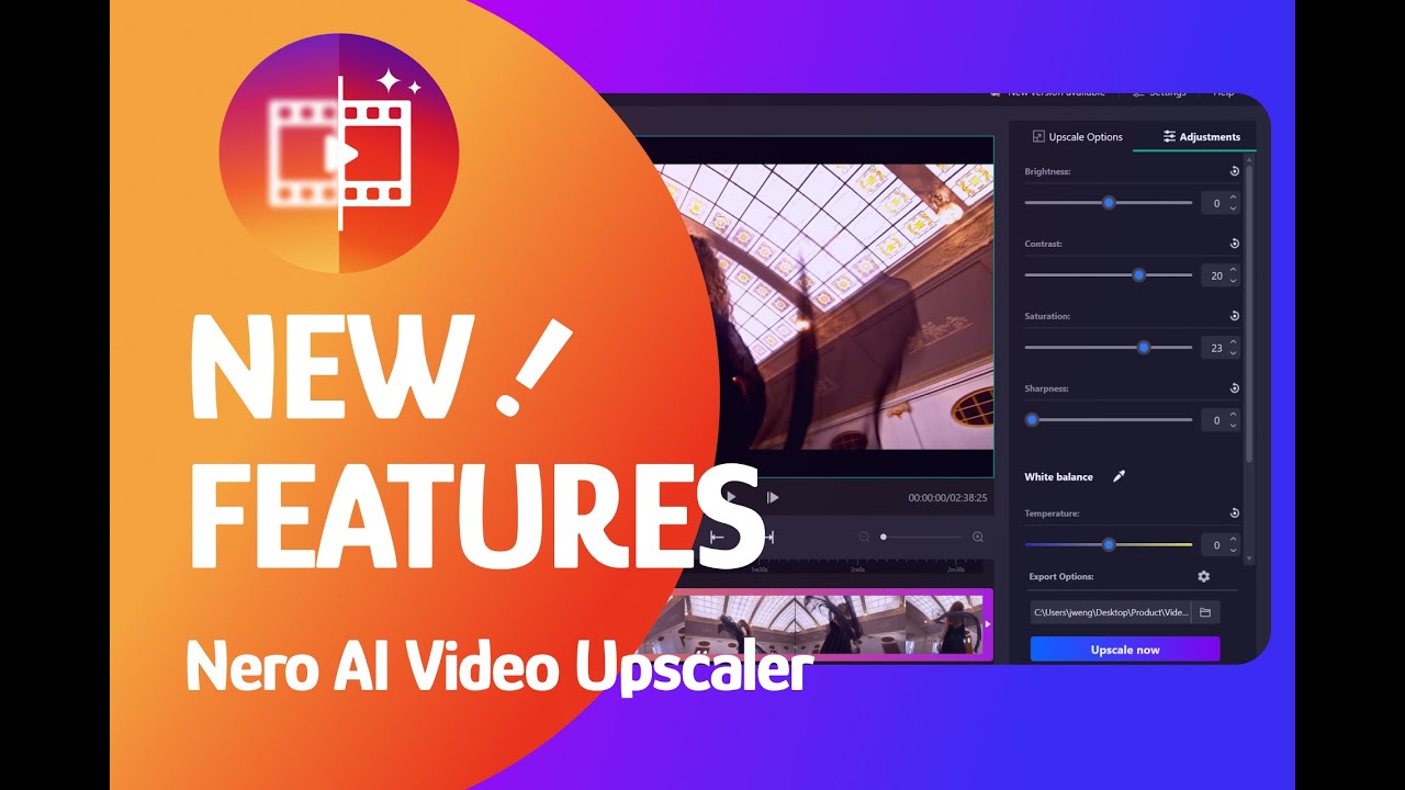 Nero AI Video Upscaler video preview