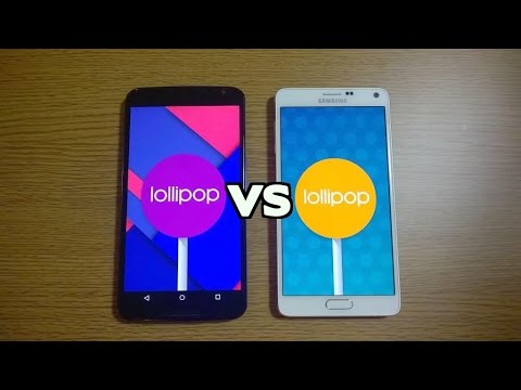 Galaxy Note 4 CM12 Lollipop VS Nexus 6 Lollipop - Speed Test