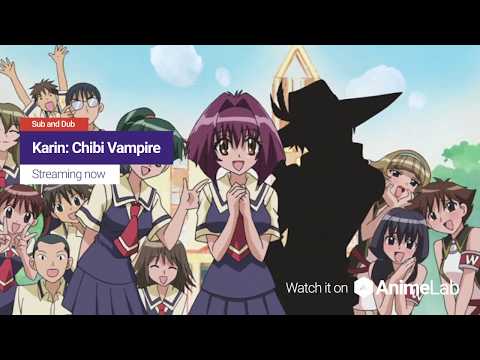 Thumbnail of the video: Karin - Chibi Vampire | Streaming Now on AnimeLab!