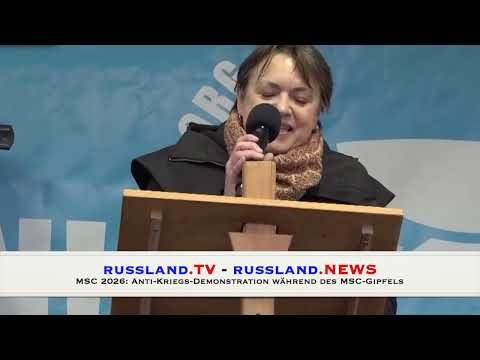 MSC 2026: Anti-Kriegs Demonstration während des MSC Gipfels