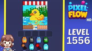 Pixel Flow Level 1556 Solution Walkthrough
