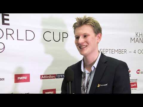 FIDE World Cup 2019. Interview with Johan-Sebastian Christiansen. | R1, G2 |